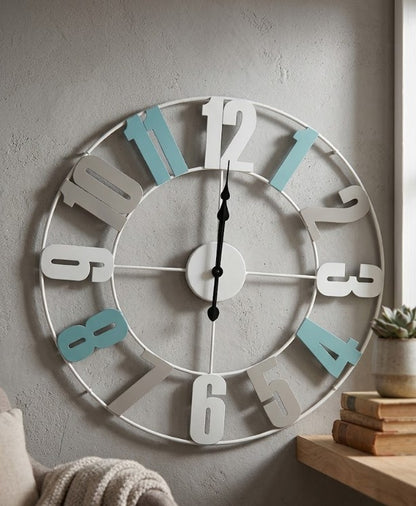 Reloj metálico de pared 50 cm.