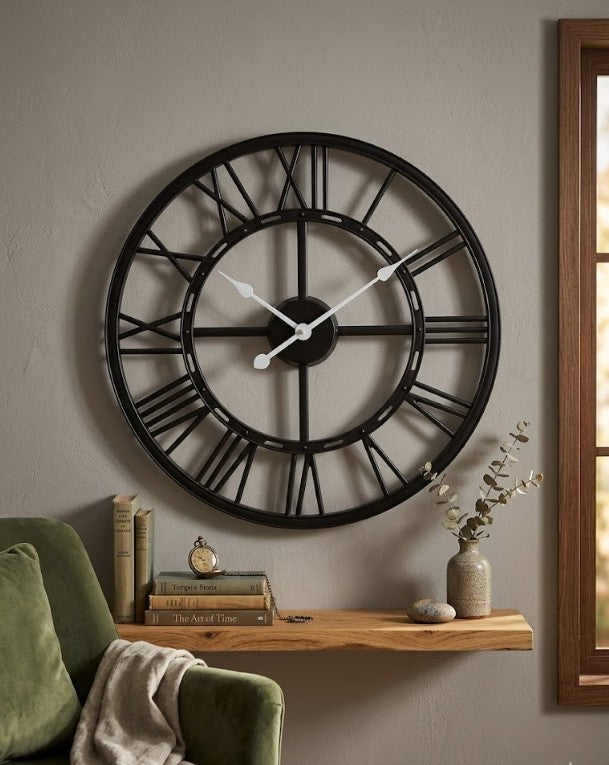 Reloj plástico de pared 50 cm.