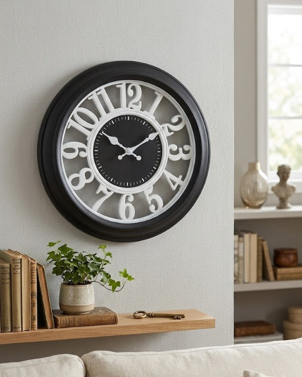 Reloj plástico de pared 30 cm.