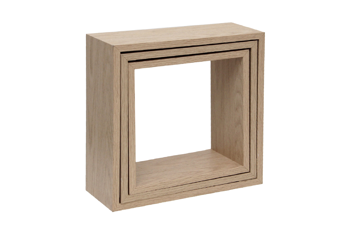 Set de 3 repisas cubo madera 30x30x12 27x27x12 24x24x12