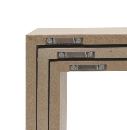 Set de 3 repisas cubo madera 30x30x12 27x27x12 24x24x12