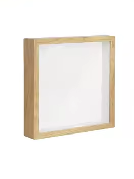 Marco madera con vidrio shadow box (35 mm)