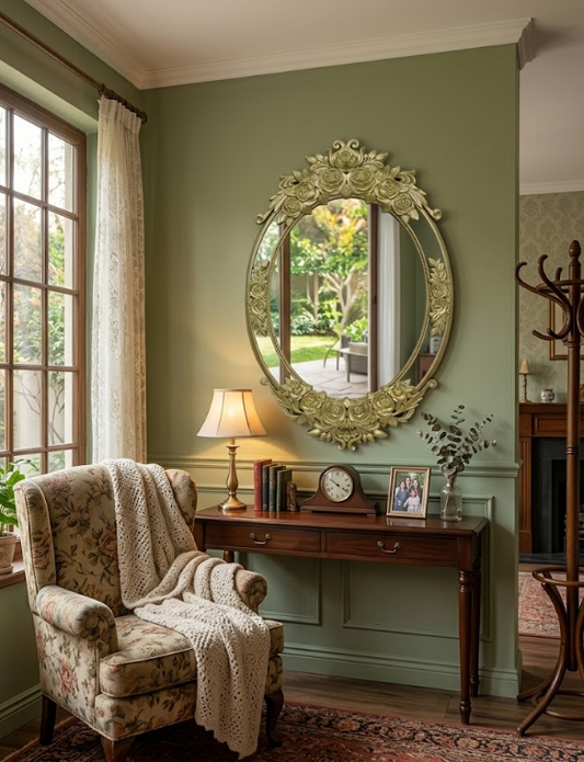 Espejo ovalado 73x40 cm