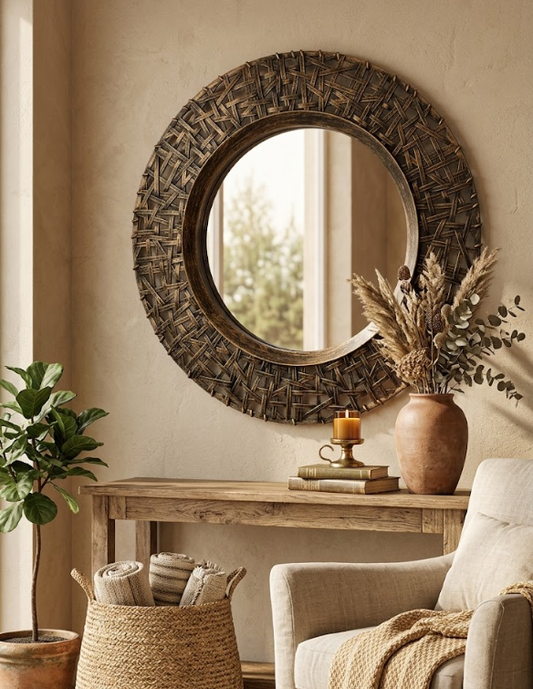 Espejo plástico circular 50 cm.