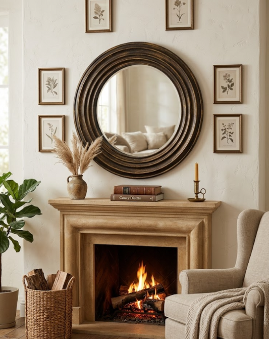 Espejo plástico circular 50 cm.