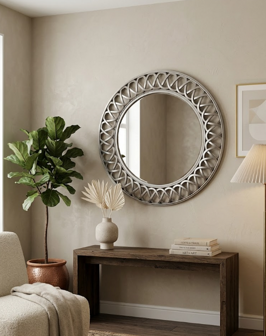 Espejo plástico circular 61 cm.