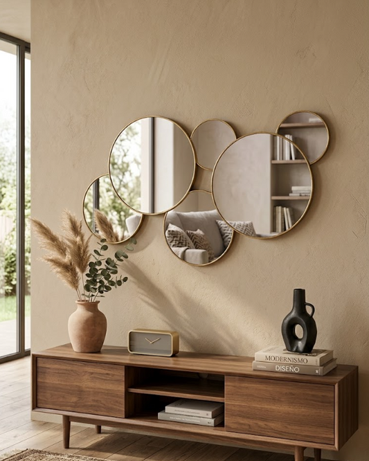 Espejo círculos 55x32 cm