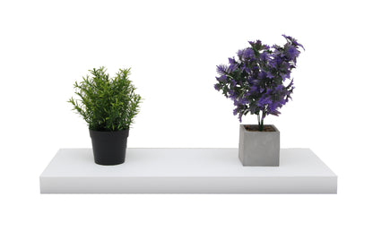 Repisa flotante de madera 80x23x4 cm
