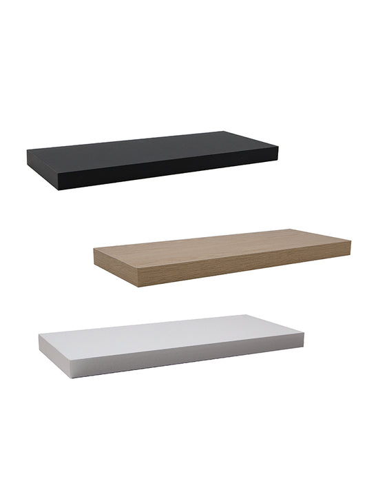 Repisa flotante de madera 120x23x4 cm